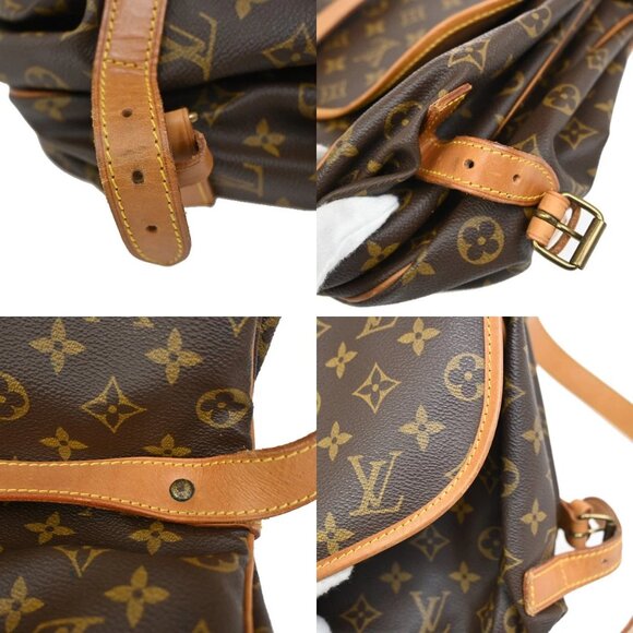 LOUIS VUITTON Saumur 35 Shoulder Bag Monogram Leather BN France M42254 70YH580 - Picture 15 of 16